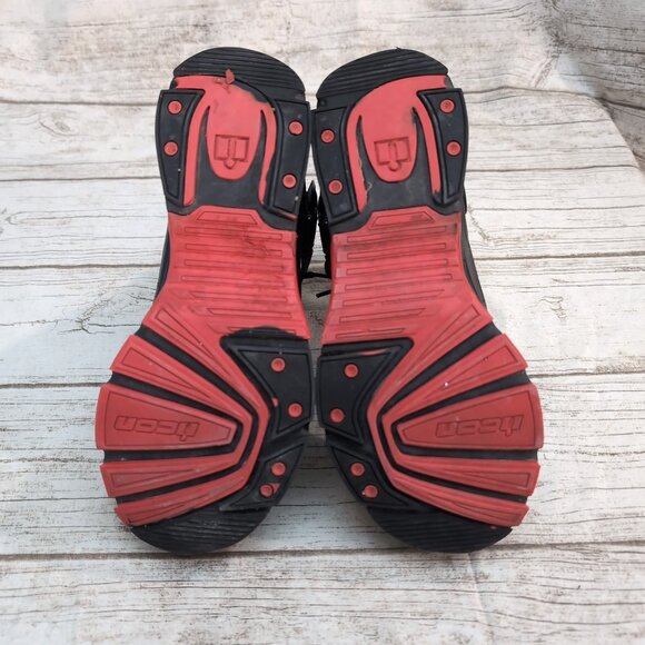 Icon Motorcycle Riding Boots Black Leather/Textile – Men’s 9 - Picture 8 of 9